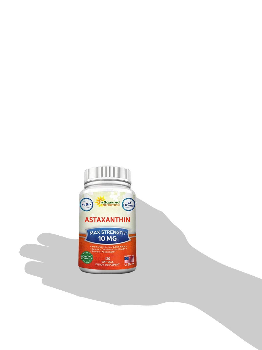 aSquared Nutrition Astaxanthin packaging ready display