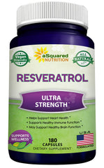 Asquared Nutrition resveratrol bottle front view highlighting antioxidant support for daily wellness
