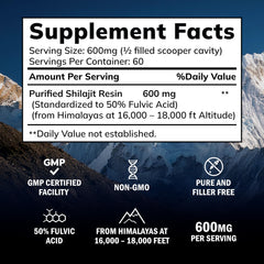 Asquared Nutrition Shilajit resin jar highlights 85 minerals for balanced nutrition