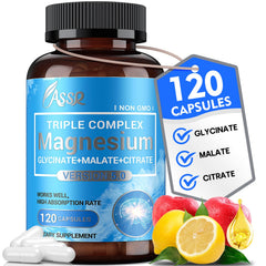 ASSR Triple Magnesium Complex bottle front showing daily calm support