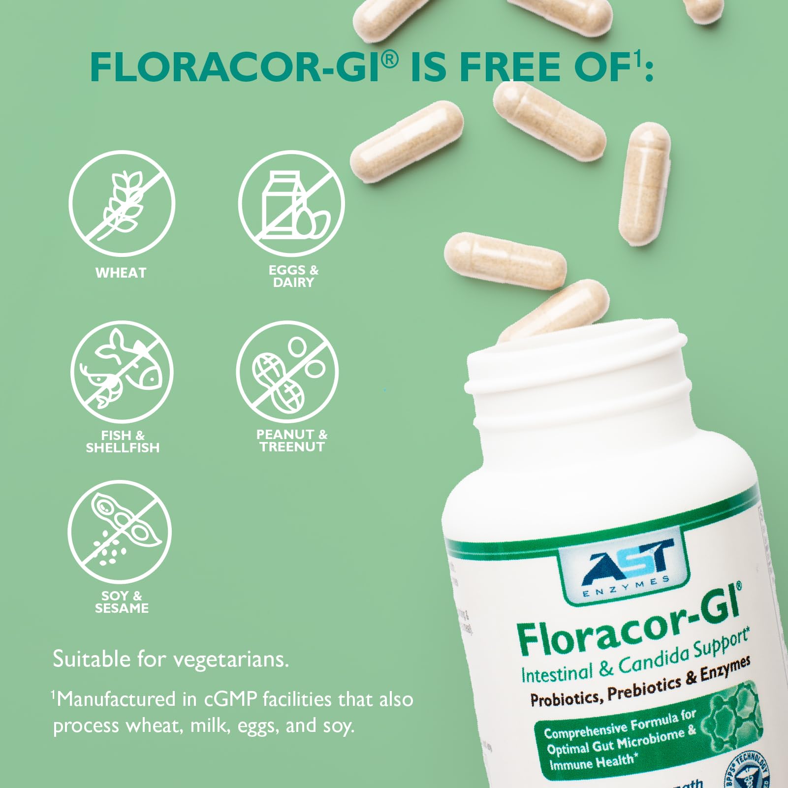 Floracor shown in a daily routine setup for digestion support