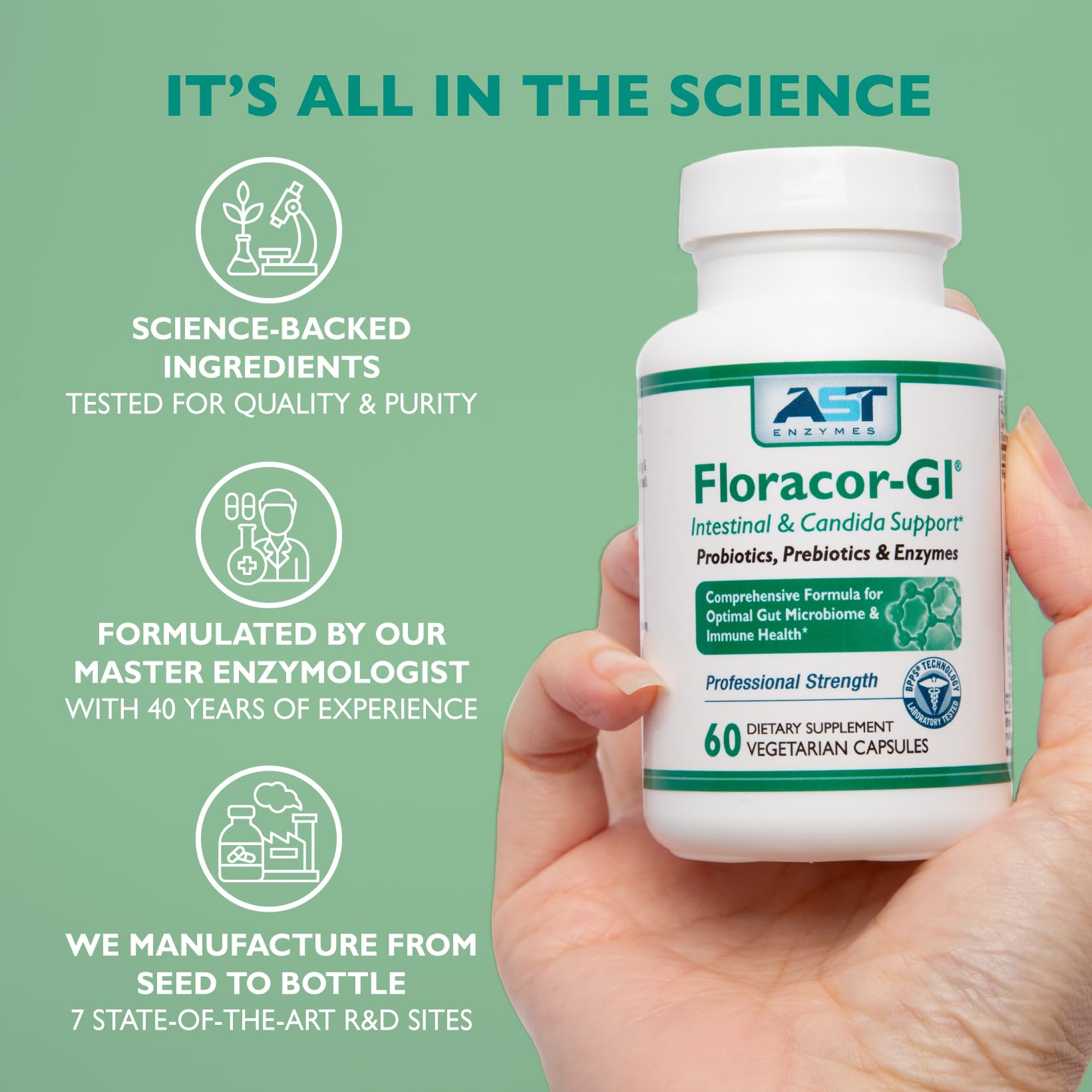 Daily use of Floracor to support gut microflora balance