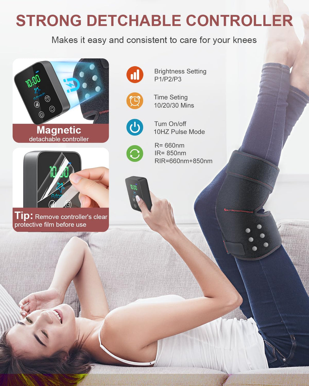 Astarexin knee wrap features an ergonomic 3D wrap for secure fit