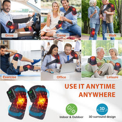 Astarexin knee wrap being used on shoulder or elbow for multi-area relief.