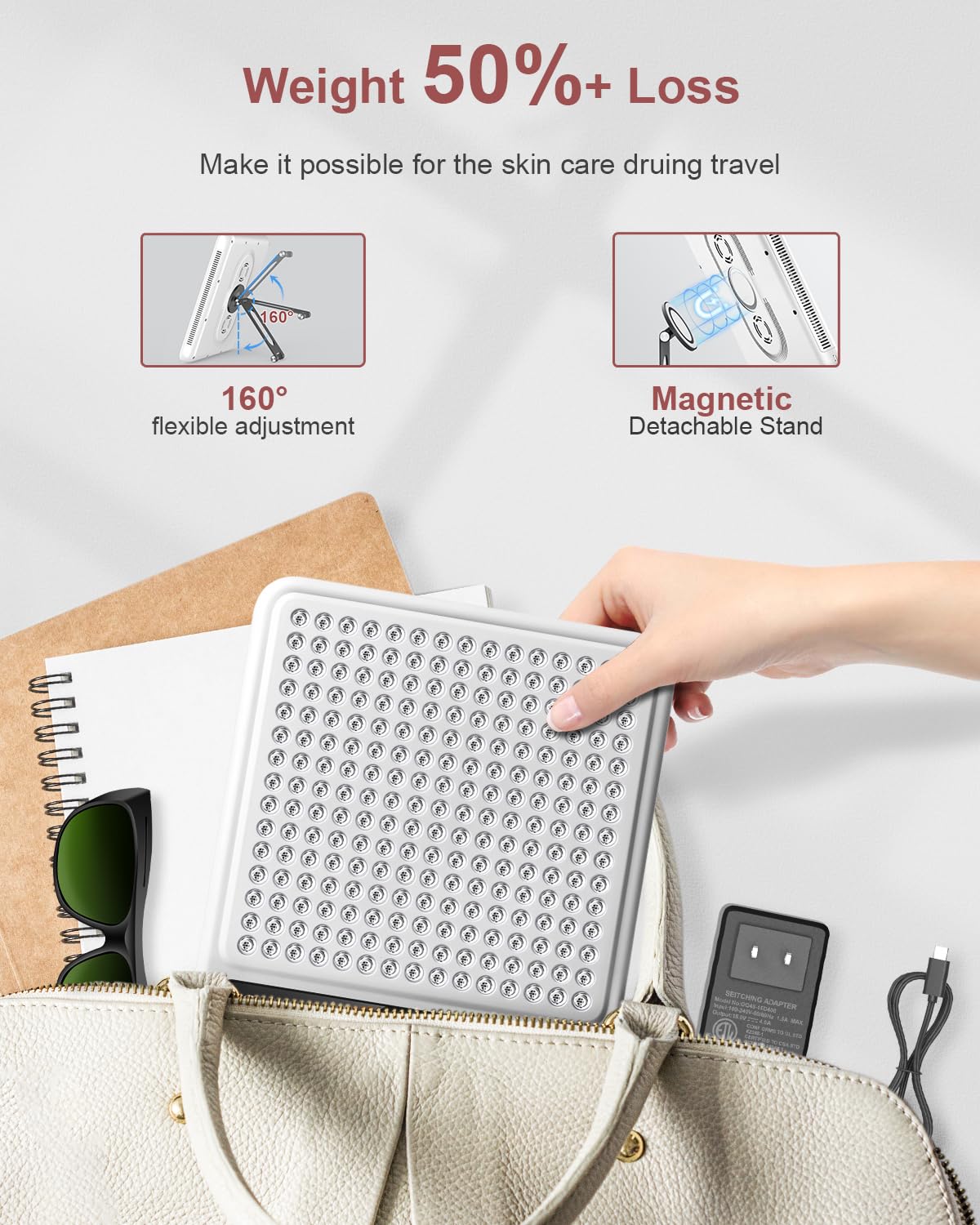 Astarexin compact portable panel suited for home, office, or travel