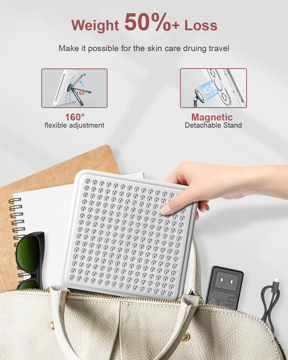 Astarexin compact portable panel suited for home, office, or travel