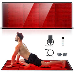 Astarexin red-light therapy mat with 1440 LEDs for full-body coverage at home