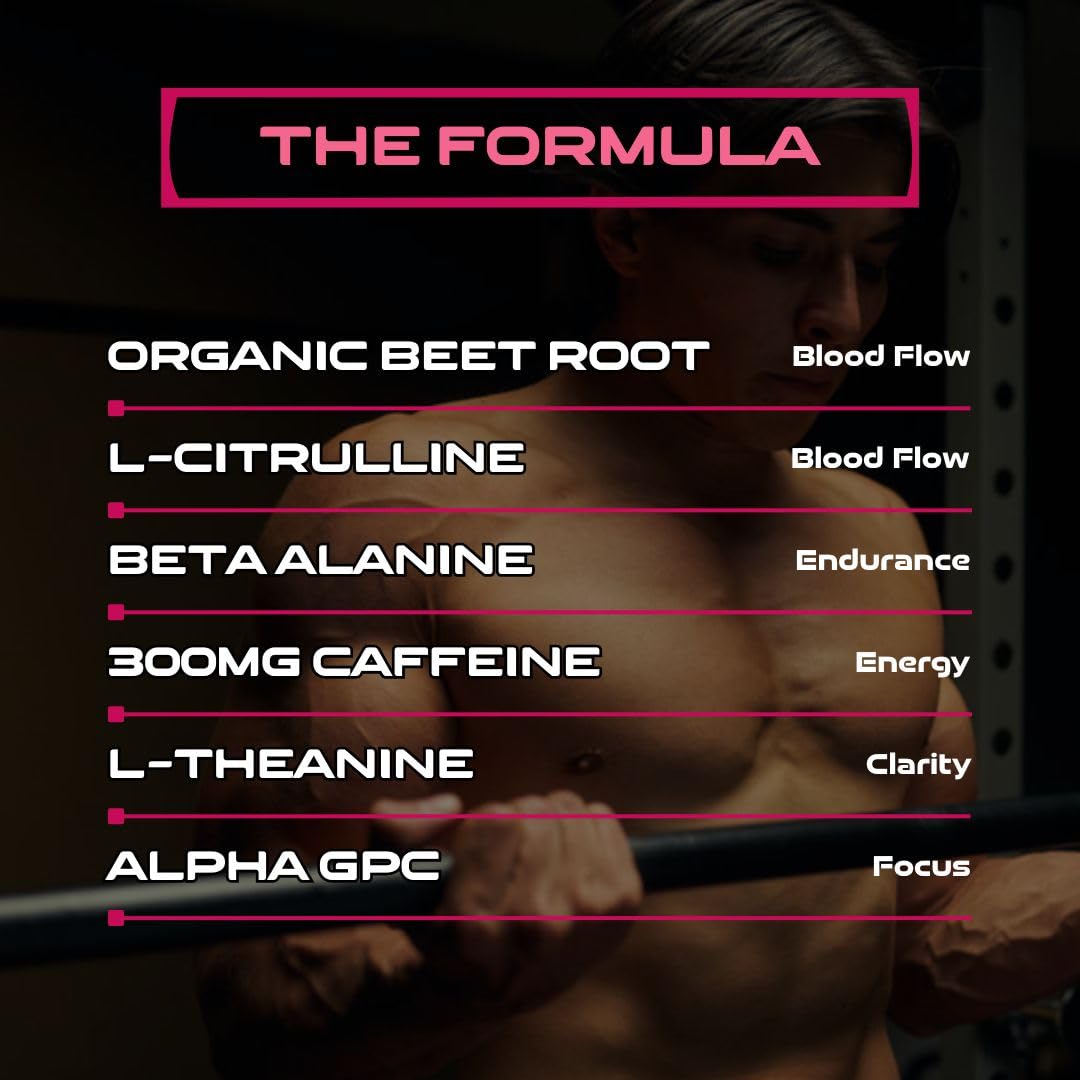 AstroLab BlastOff includes L-Citrulline and Beta-Alanine for potential nitric oxide support.