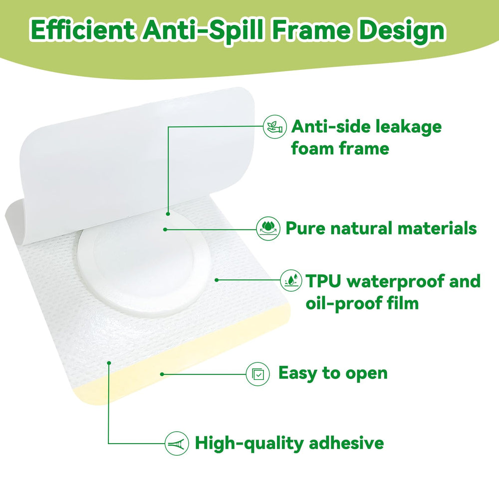 AstraVox patch anti-overflow frame prevents leakage during wear.