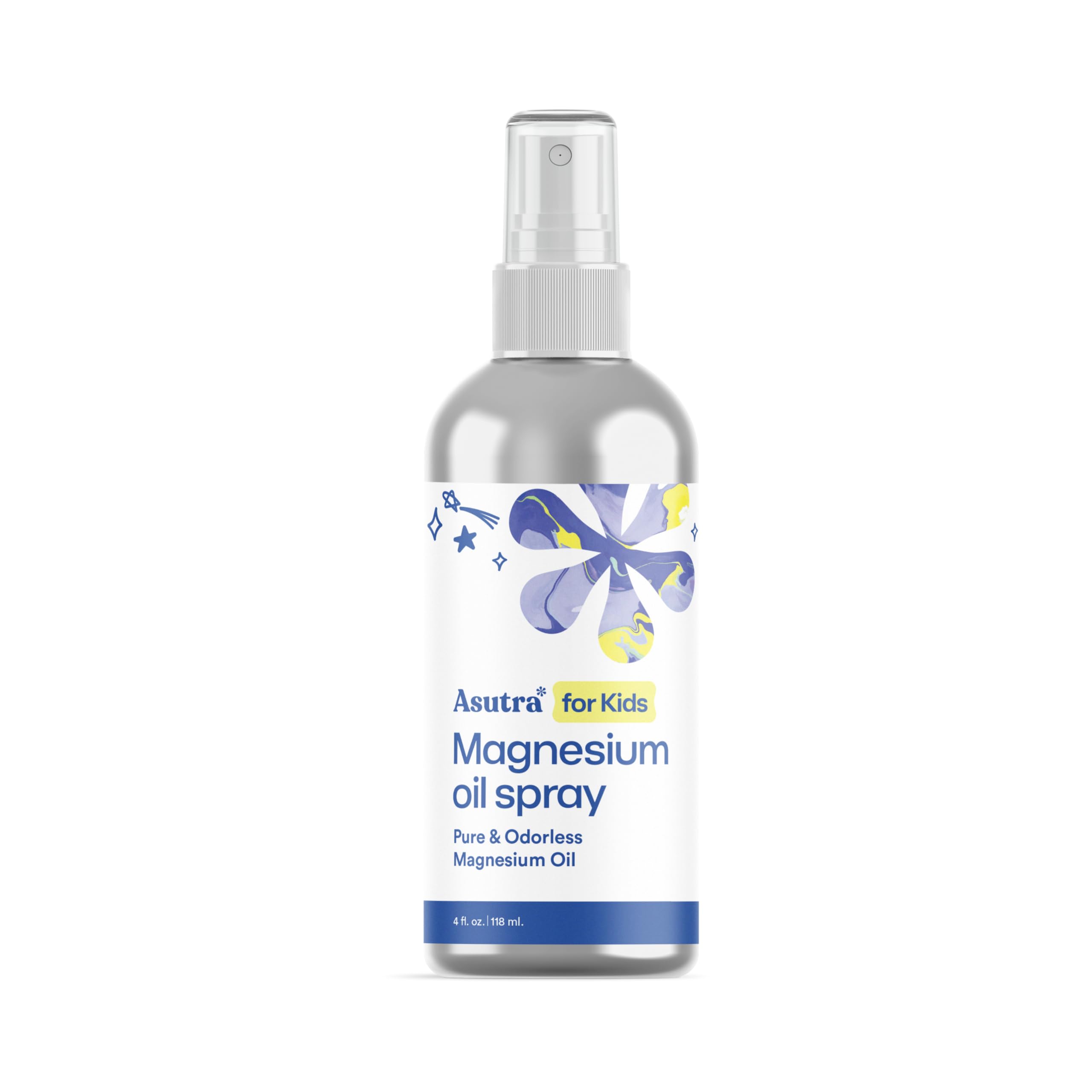 ASUTRA Kids Magnesium Oil Spray bottle ready for bedtime routine