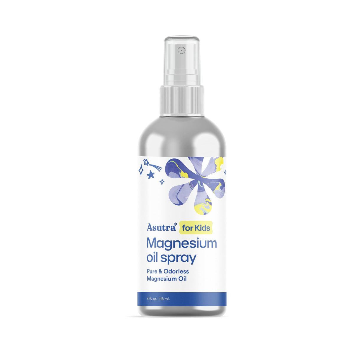 ASUTRA Kids Magnesium Oil Spray bottle ready for bedtime routine