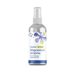ASUTRA Kids Magnesium Oil Spray bottle ready for bedtime routine