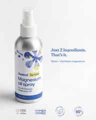 ASUTRA Kids spray on skin demonstrating fast absorption
