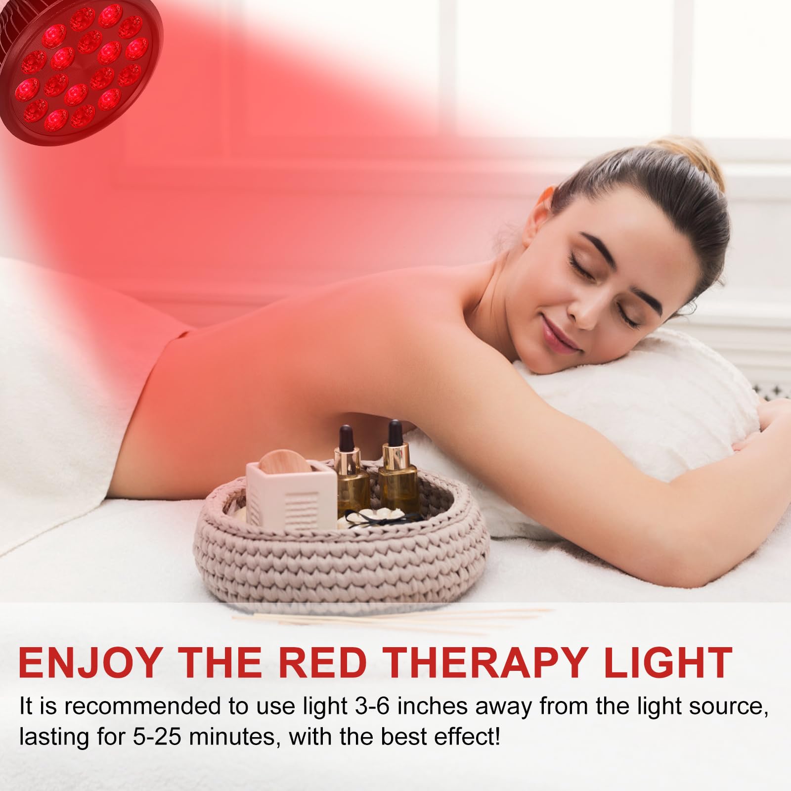 Aswaysun red light therapy bulb dimensions image shows size for versatile placement