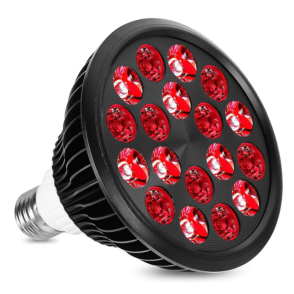 Aswaysun red light therapy bulb front view for compact home skincare sessions