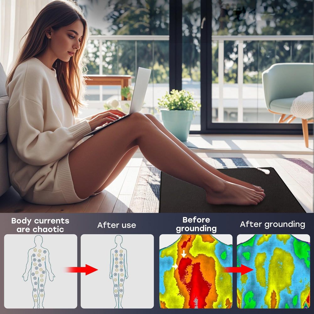 ATE Health grounding mat for sleep use may support calmer nights and easier wind-down.