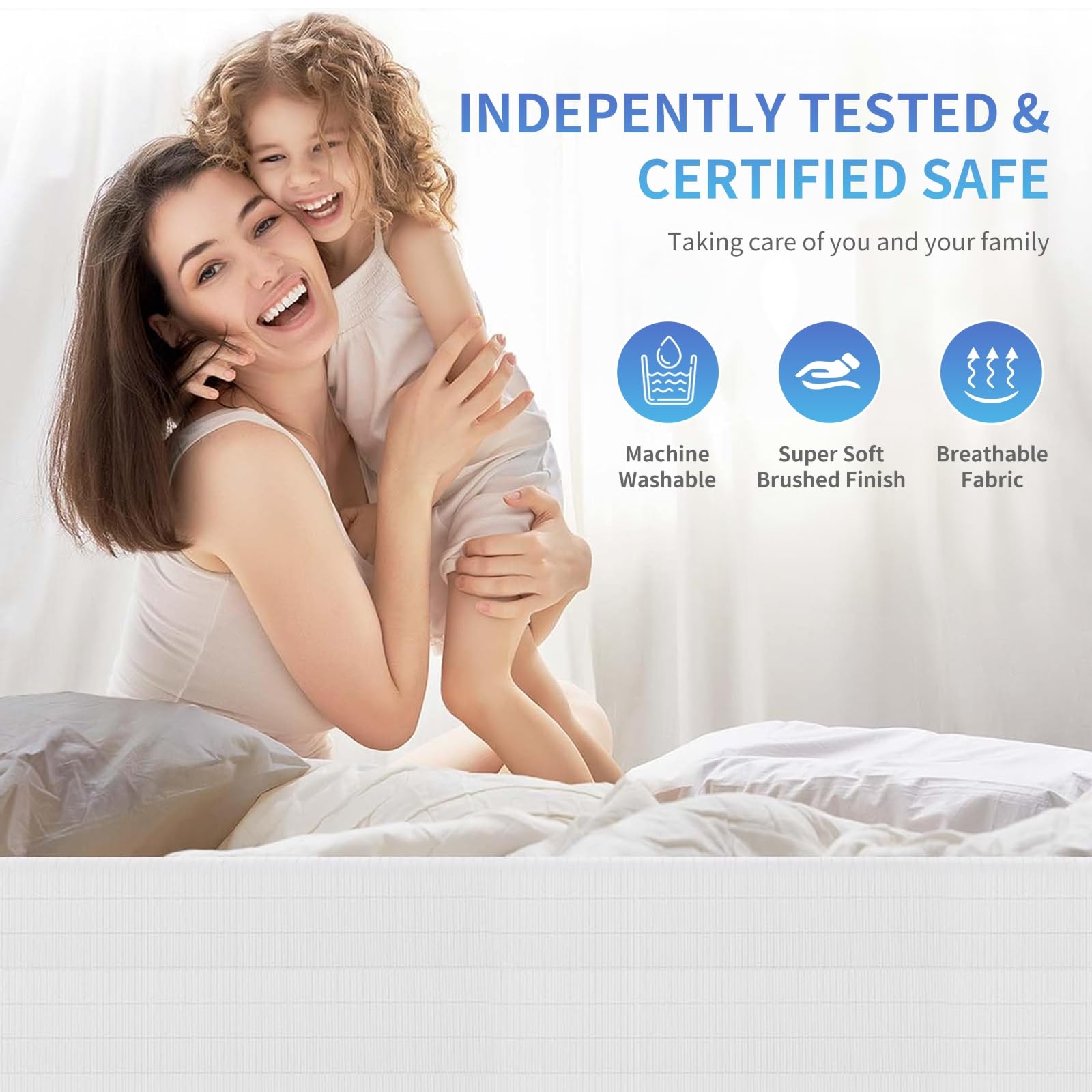 ATE Health soft fabric texture close-up emphasizes skin-friendly comfort