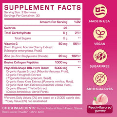 Atherionyxora Booty Gummies peach closeup highlights chewy texture and flavor