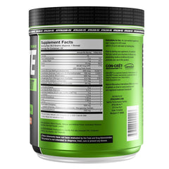 X-CITE powder scoop ready for quick pre-workout mix to boost energy