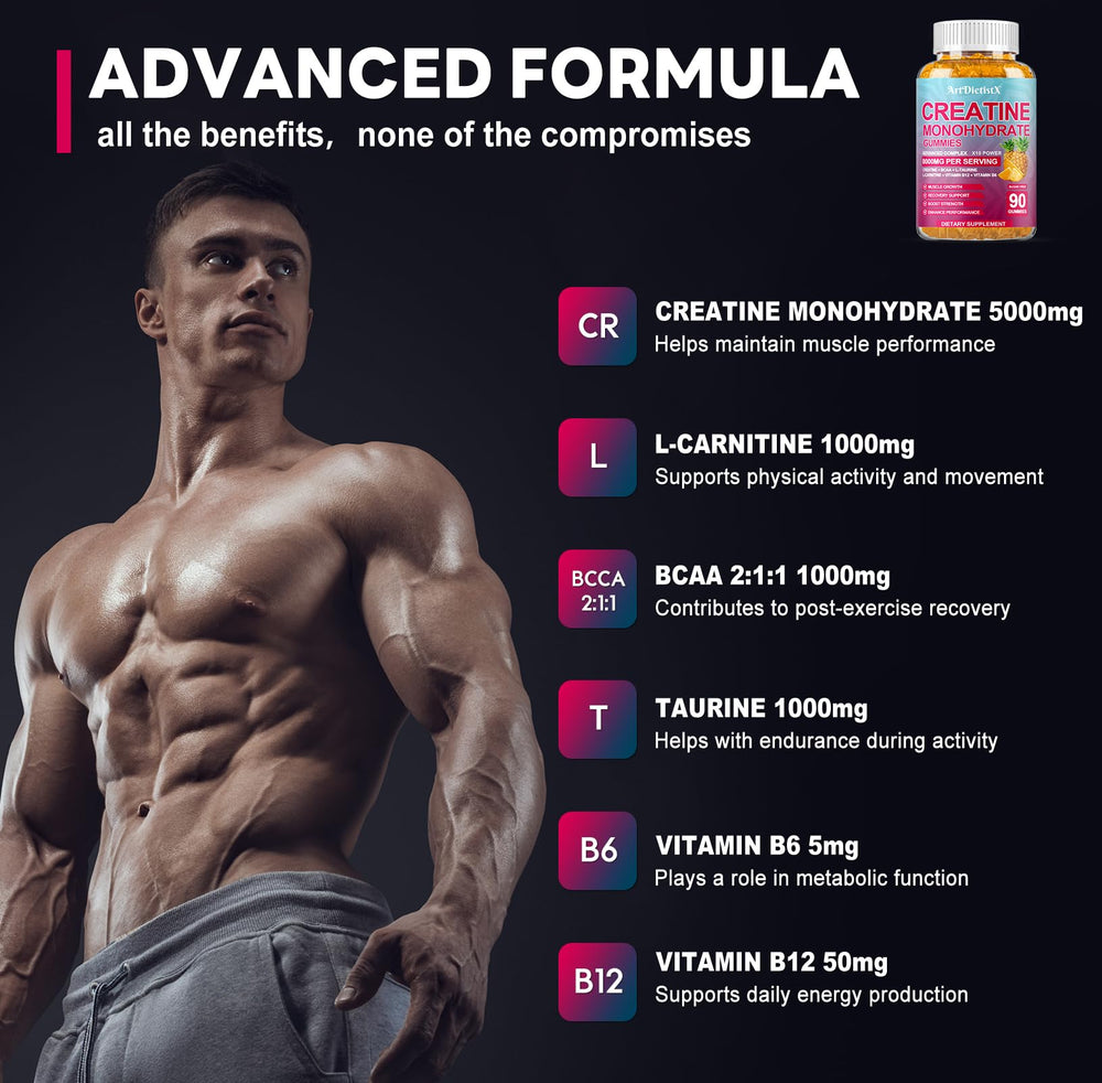Athlete chewing ArtDietistX gummies before training