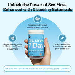 Atlantic Naturals Sea Moss Digestive Drink being poured for easy daily intake and refreshing pineapple taste