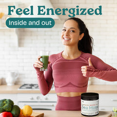 Atlantic Naturals sea moss powder vanilla yogurt bowl boosts nourishment and flavor