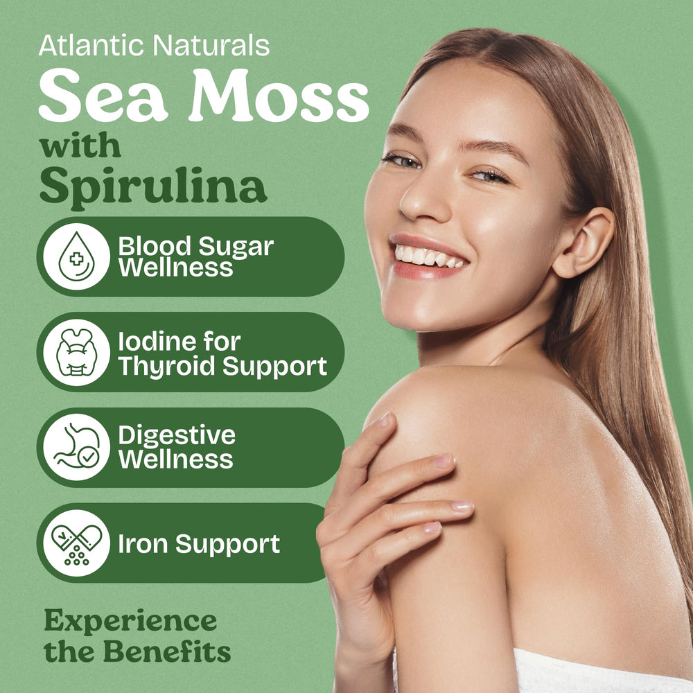 Atlantic Naturals capsules pour demonstrating easy daily use for wellness