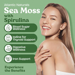 Atlantic Naturals capsules pour demonstrating easy daily use for wellness