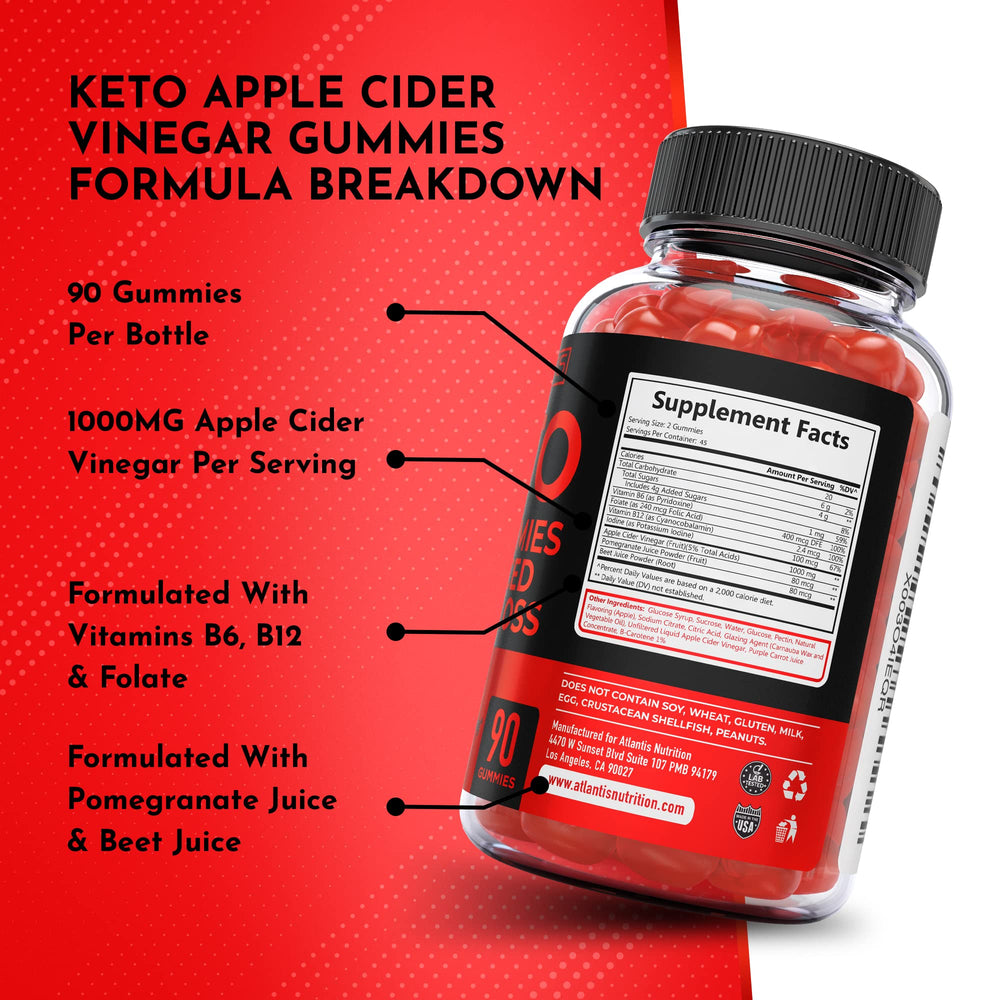 Atlantis Nutrition Keto ACV Gummies ready for daily routine.