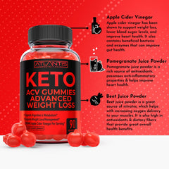 Atlantis Nutrition Keto ACV Gummies serving count shows 90 gummies.