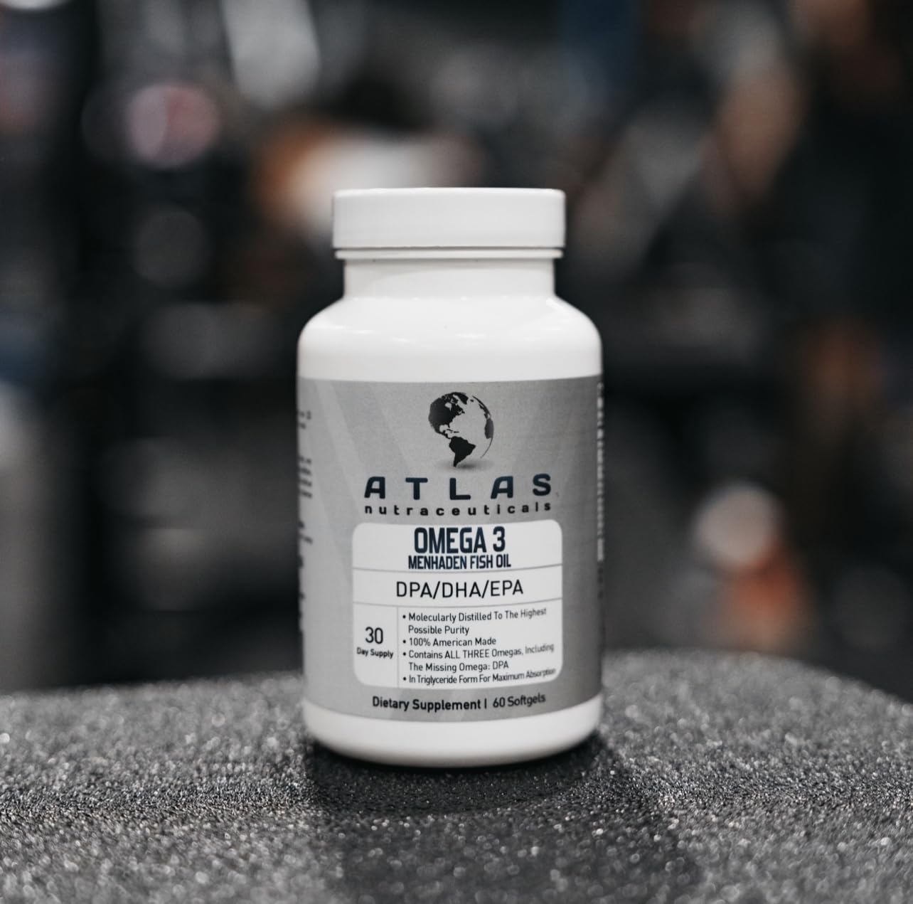 Atlas Nutraceuticals sustainable origin certificate graphic highlights Atlantic catch.