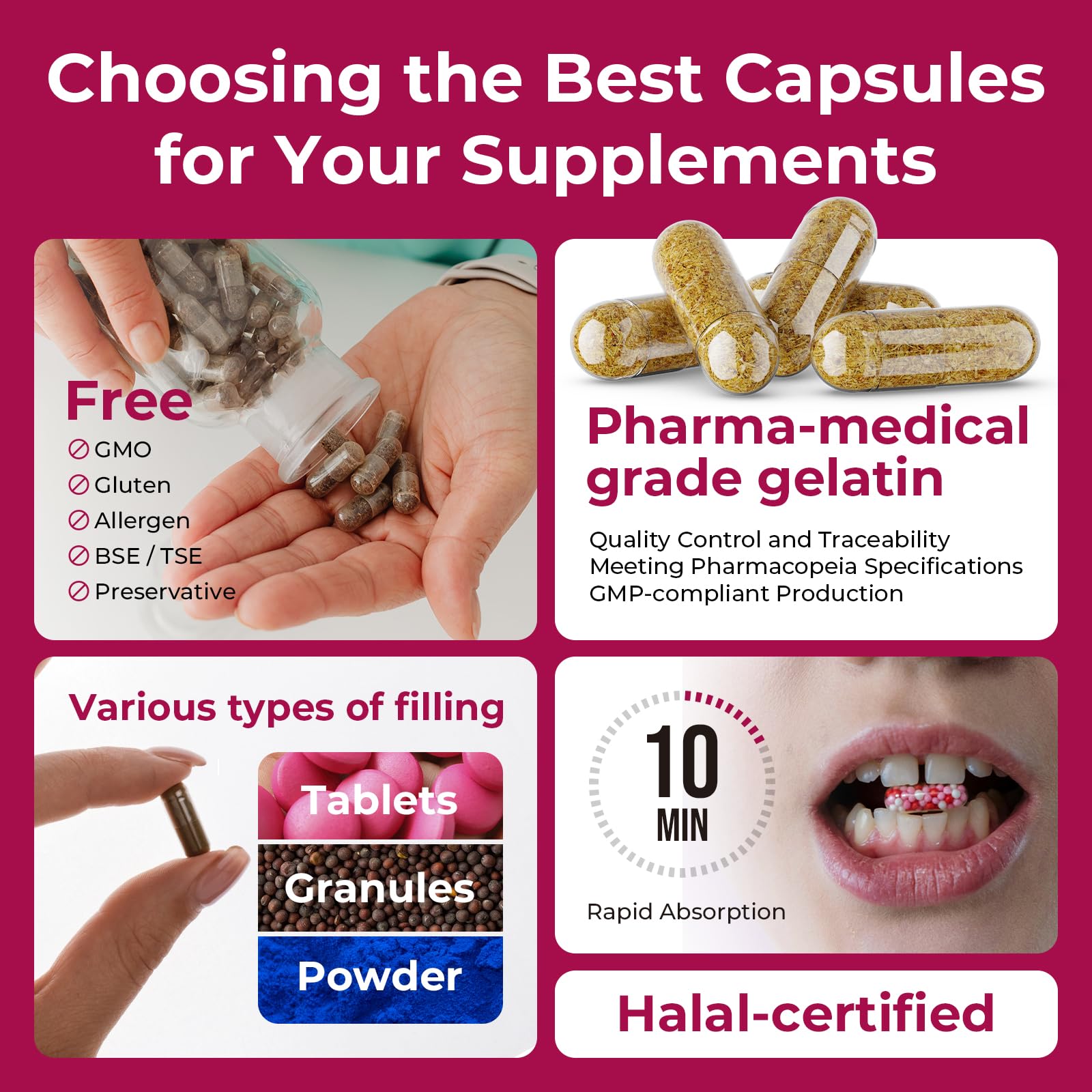 ATLEMISME Halal-certified pork-free capsules for clean sourcing.
