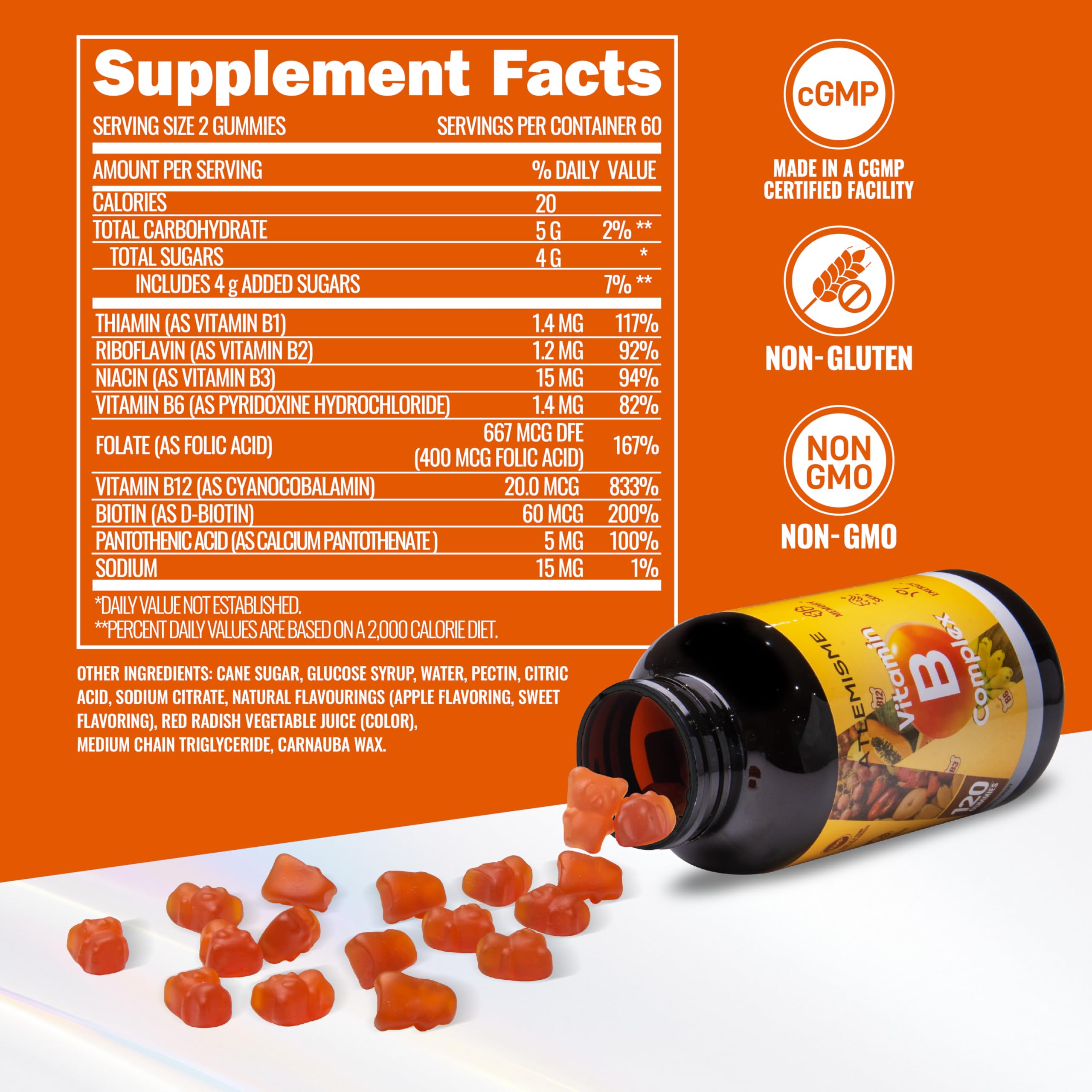 ATLEMISME gummies kids taking daily dose for energy support.