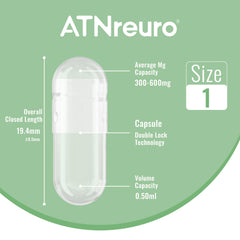 ATNreuro vegetarian capsules transparent shells show purity and versatility