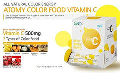 ATOMY Colorfood Vitamin C powder scoop showing easy serving and measuring.