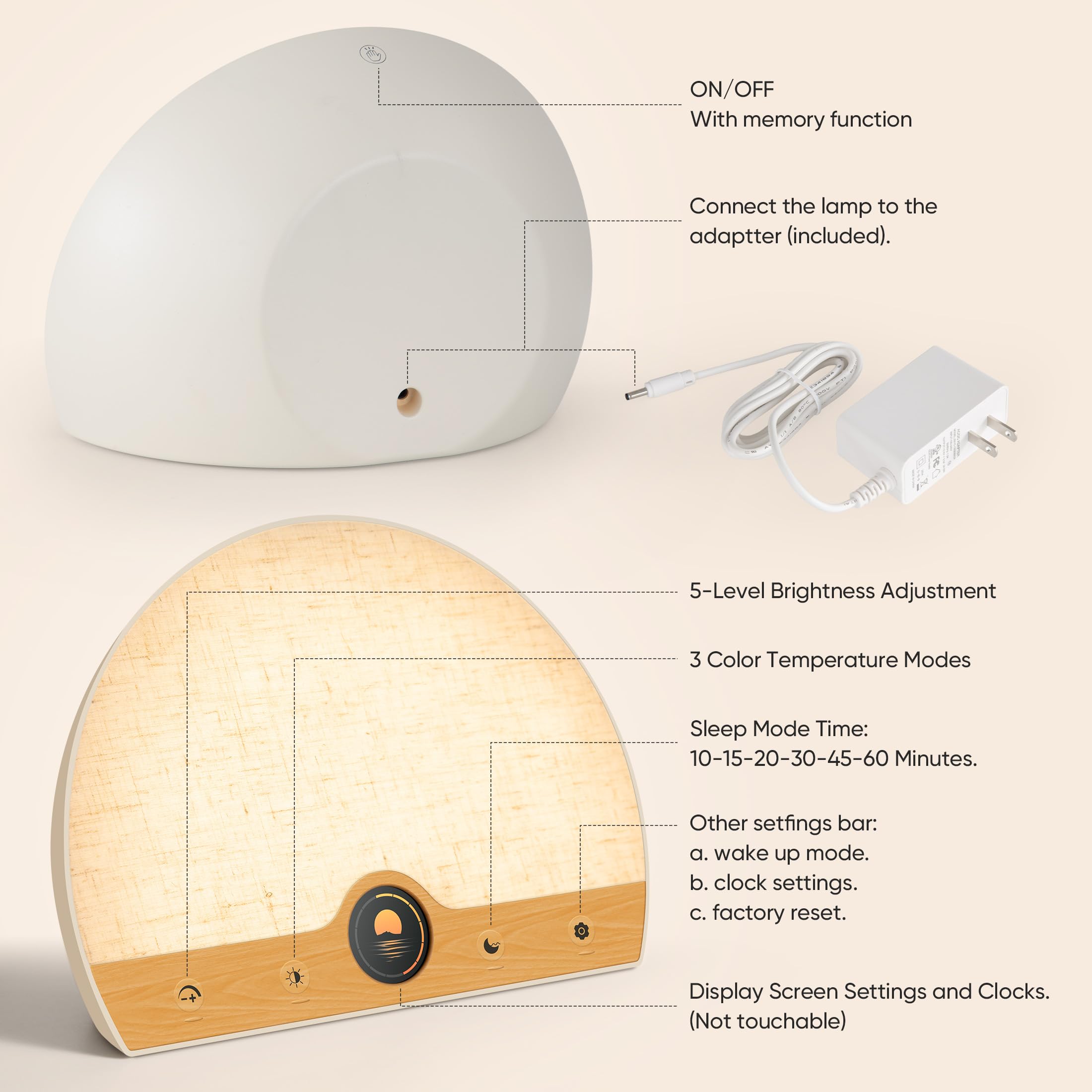 Atorobros bedside stylish design complements any room.