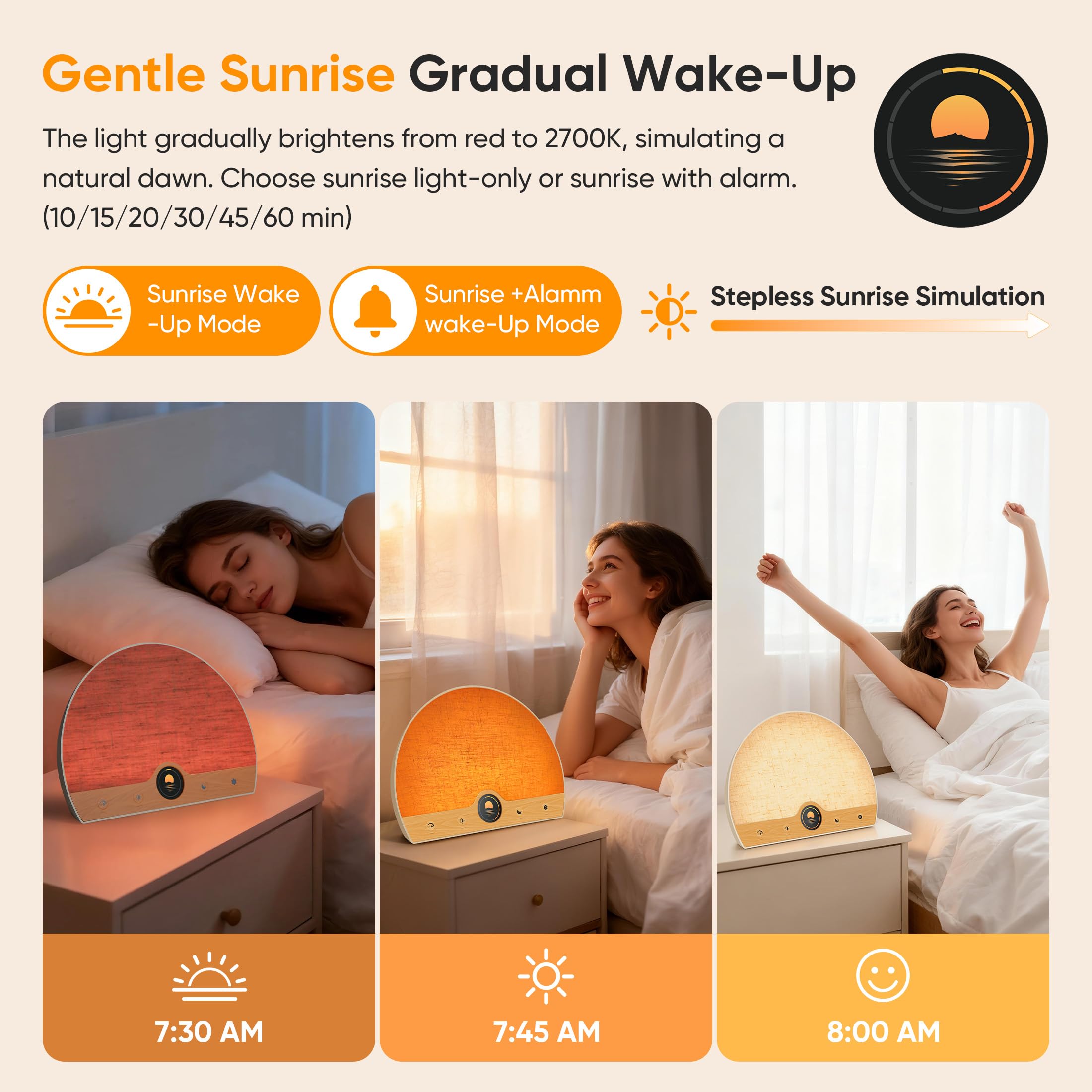 Atorobros daylight lamp color temperature control supports relaxing evenings and focused mornings.