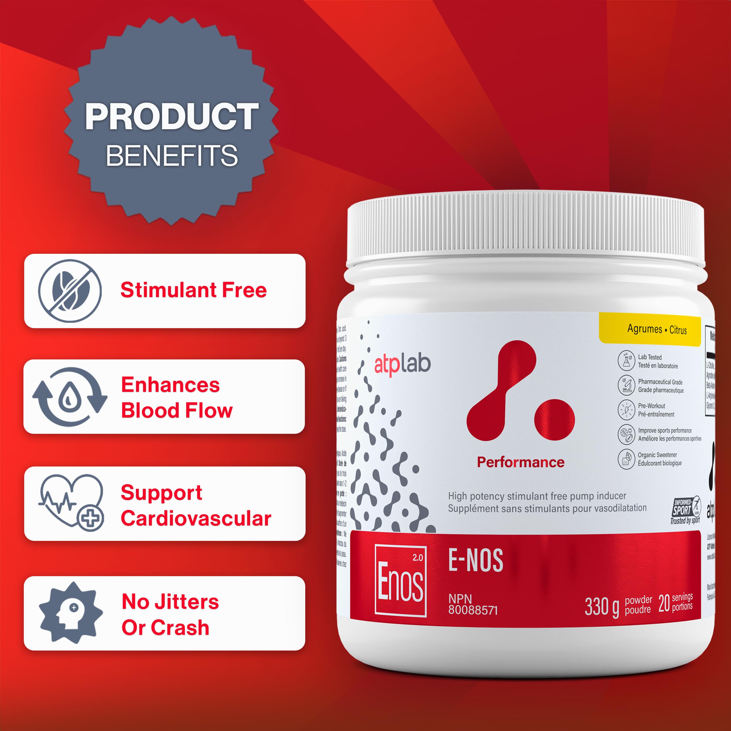Pouring mixed drink with ATP LAB E-Nos into shaker