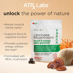 ATRx Labs gummies ingredients cordyceps and lion's mane support focus and mental clarity