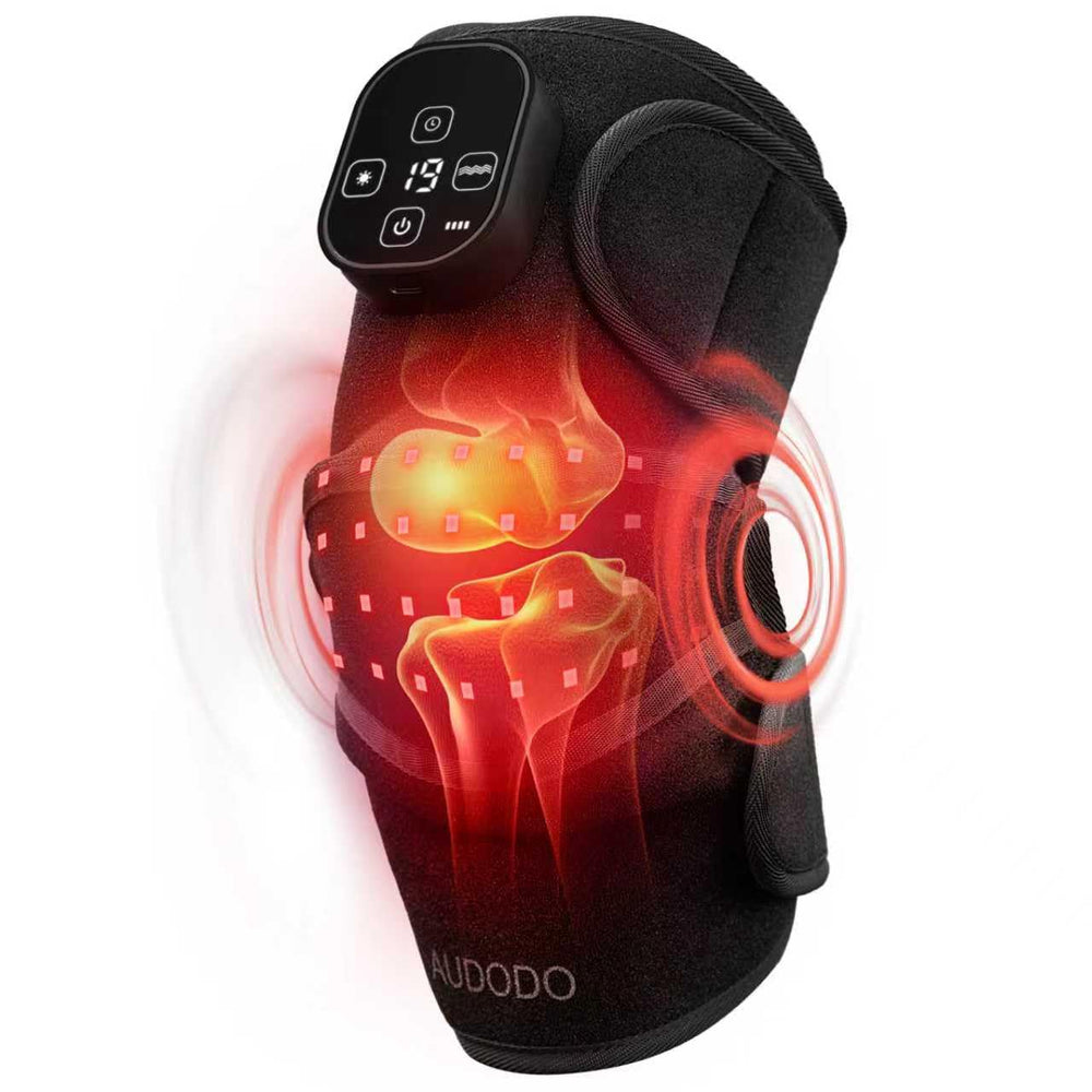 AUDODO red light knee brace with 3in1 massage for targeted relief and relaxation.