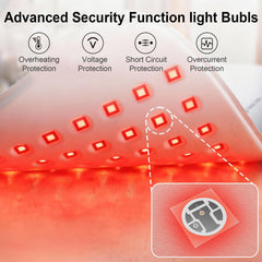 AUDODO red light therapy mat offers four light modes for customization