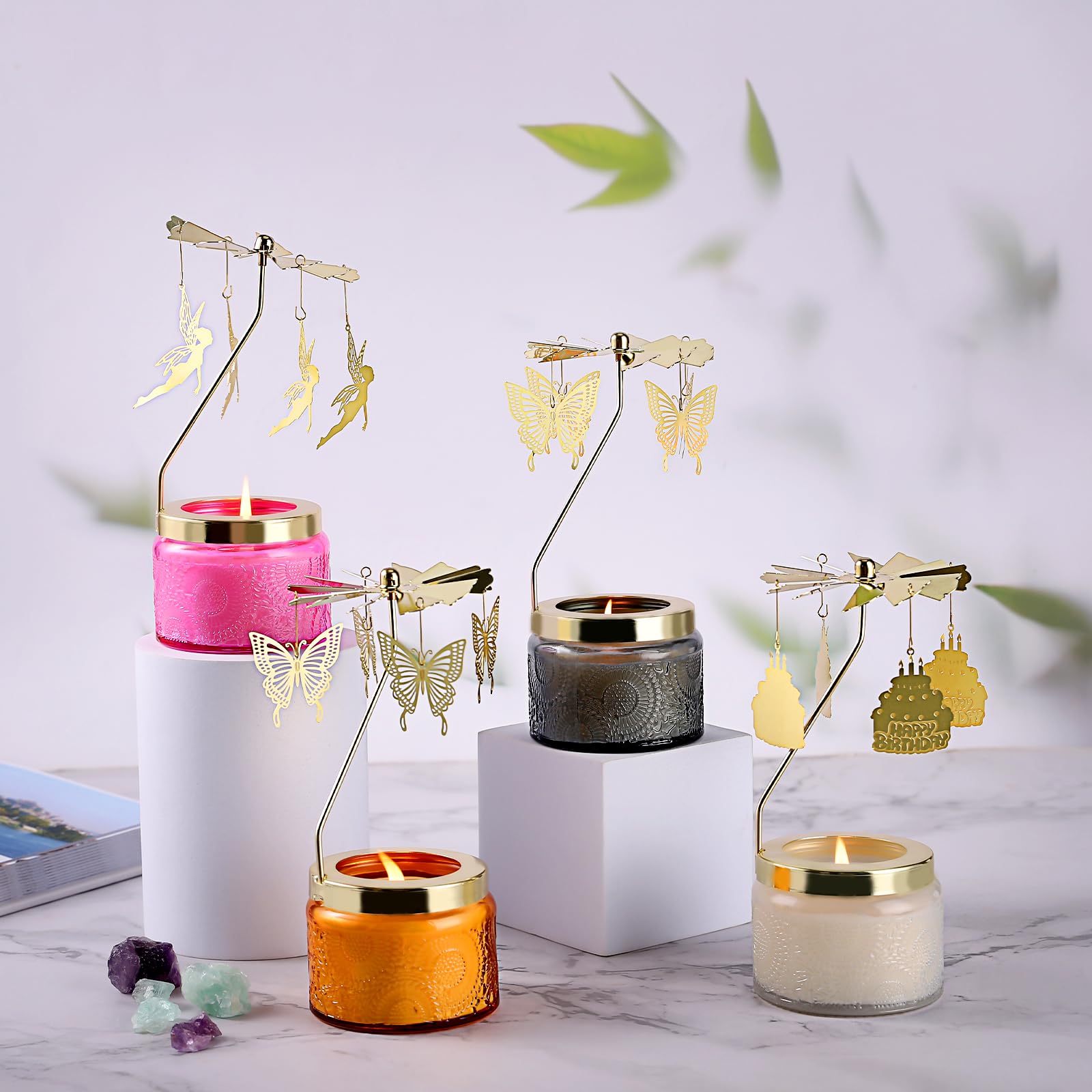Auelife elegant butterfly candle elevates décor with subtle motion and scent.