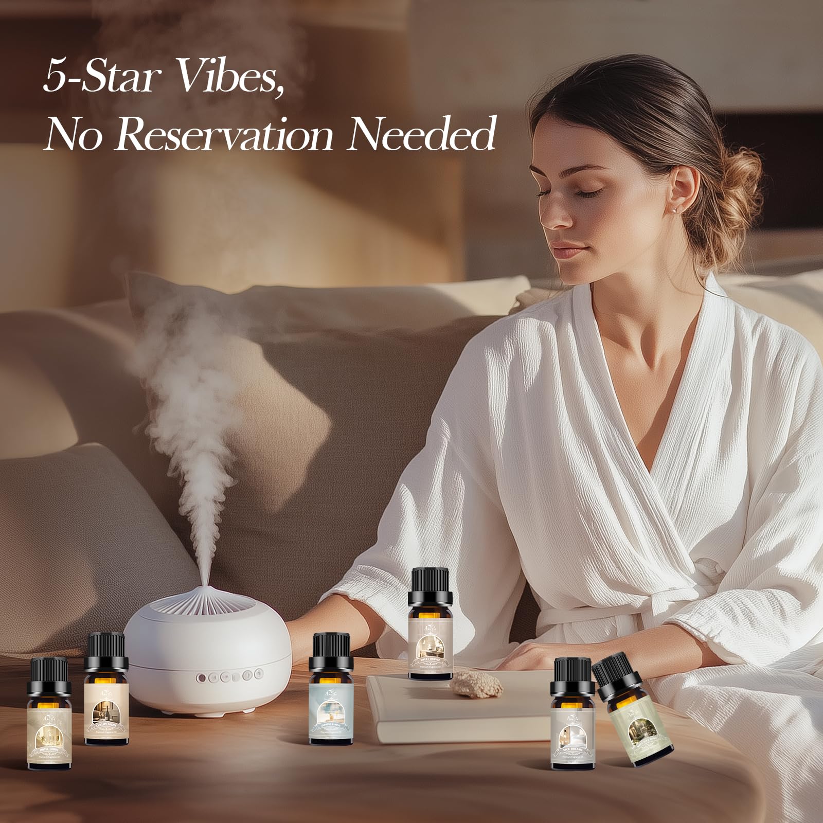 Auelife Zesty Orange bottle for uplifting ambience and invigorating scent.