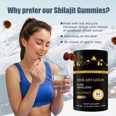 AUIXOPI Shilajit Gummies lab-tested seal visible on packaging