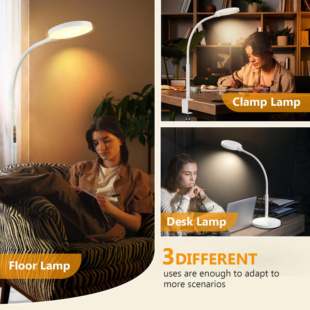 Aulaidik height-adjustable stand fits on carpet or hard floors securely.