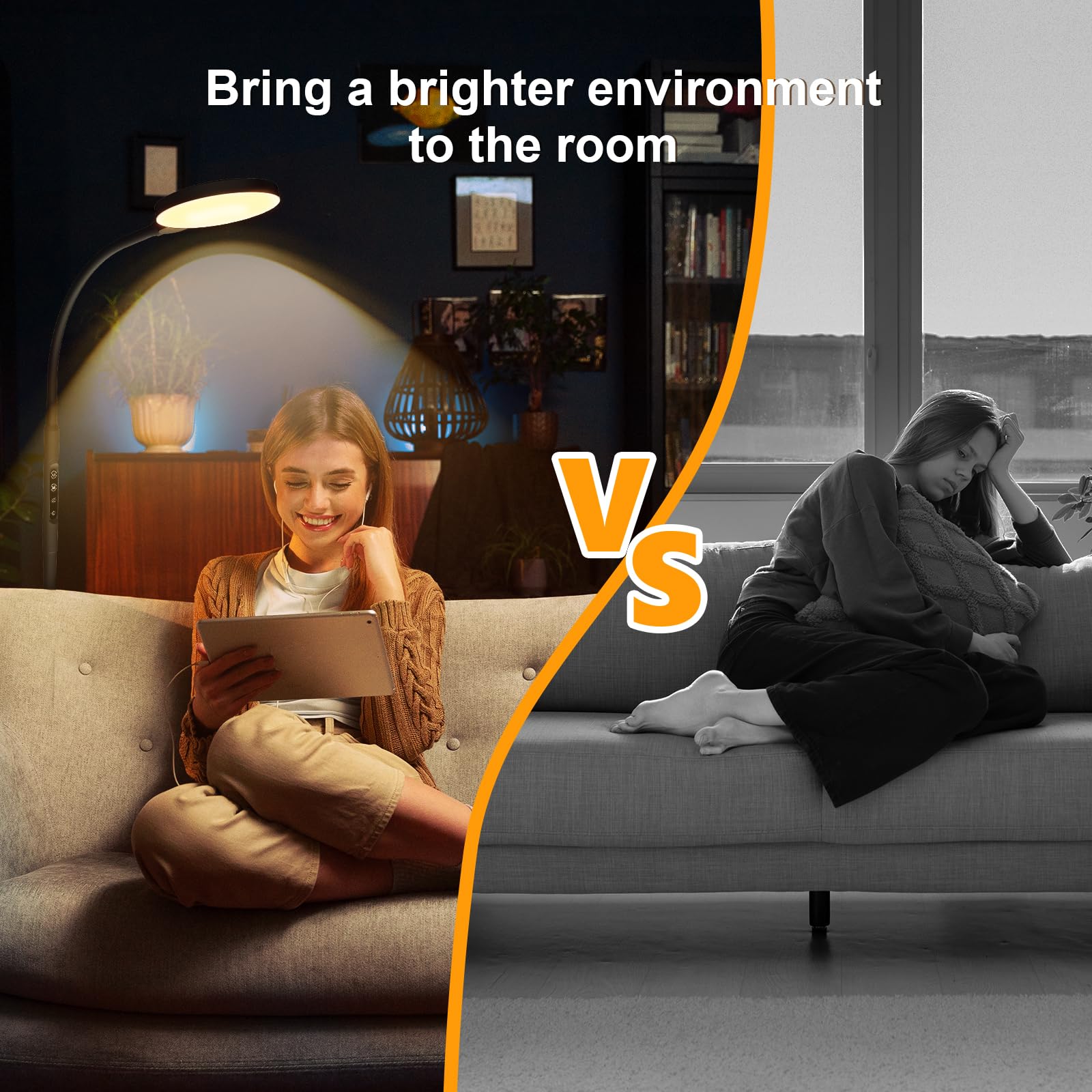 Aulaidik Light Therapy Lamp clamp-mount provides flexible mounting options.
