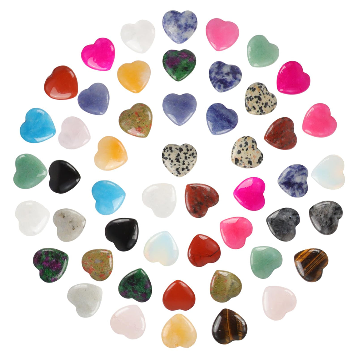 Aulaned heart-shaped rose quartz crystals for meditation and chakra balance