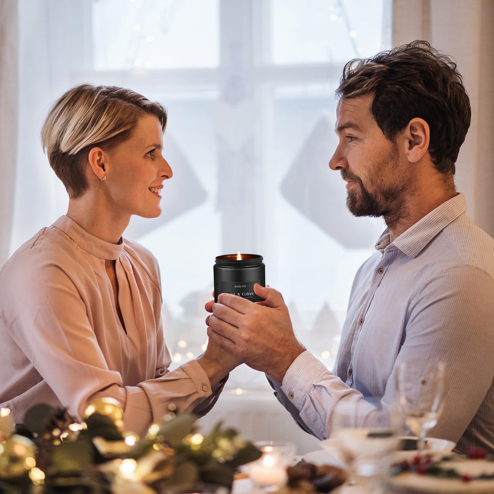 Auelife mood-dining scene shows candlelight setting for gatherings