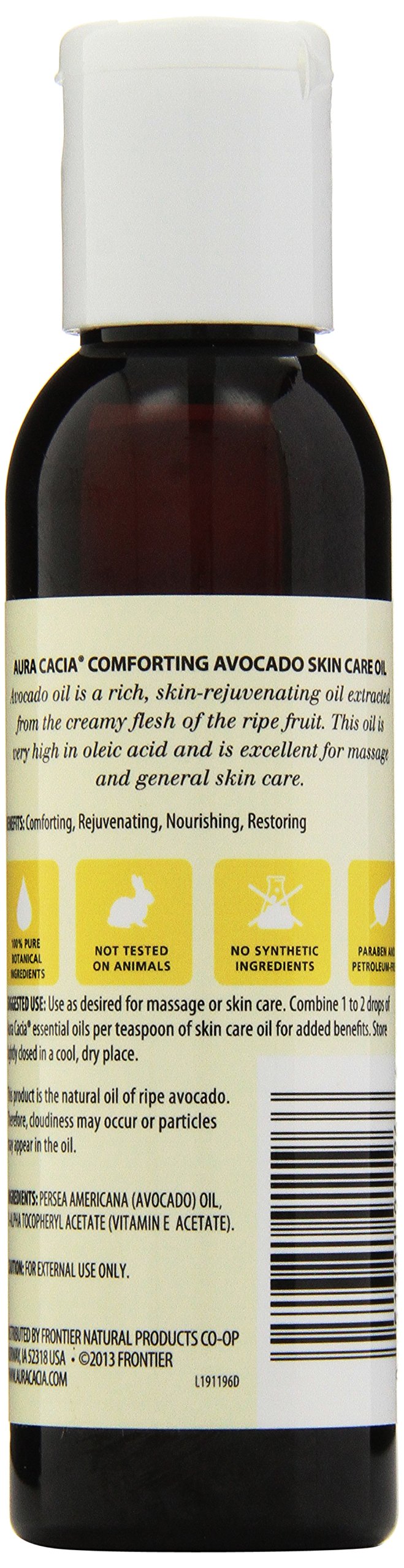 Aura Cacia avocado oil apply on skin allows quick, non-greasy hydration.