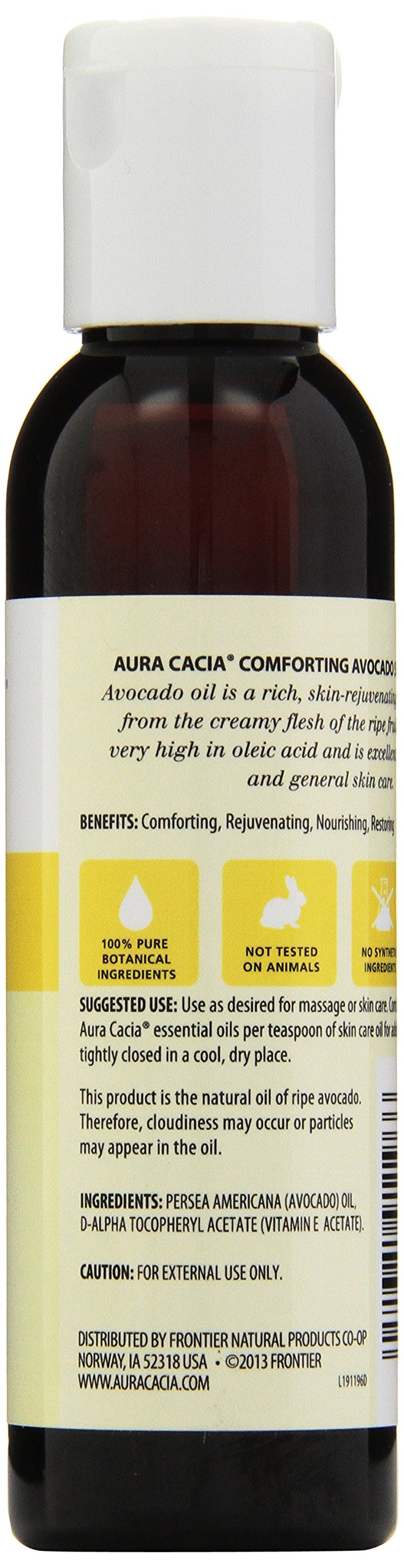 Aura Cacia avocado oil pour demonstrates easy topical nourishment for dry areas.